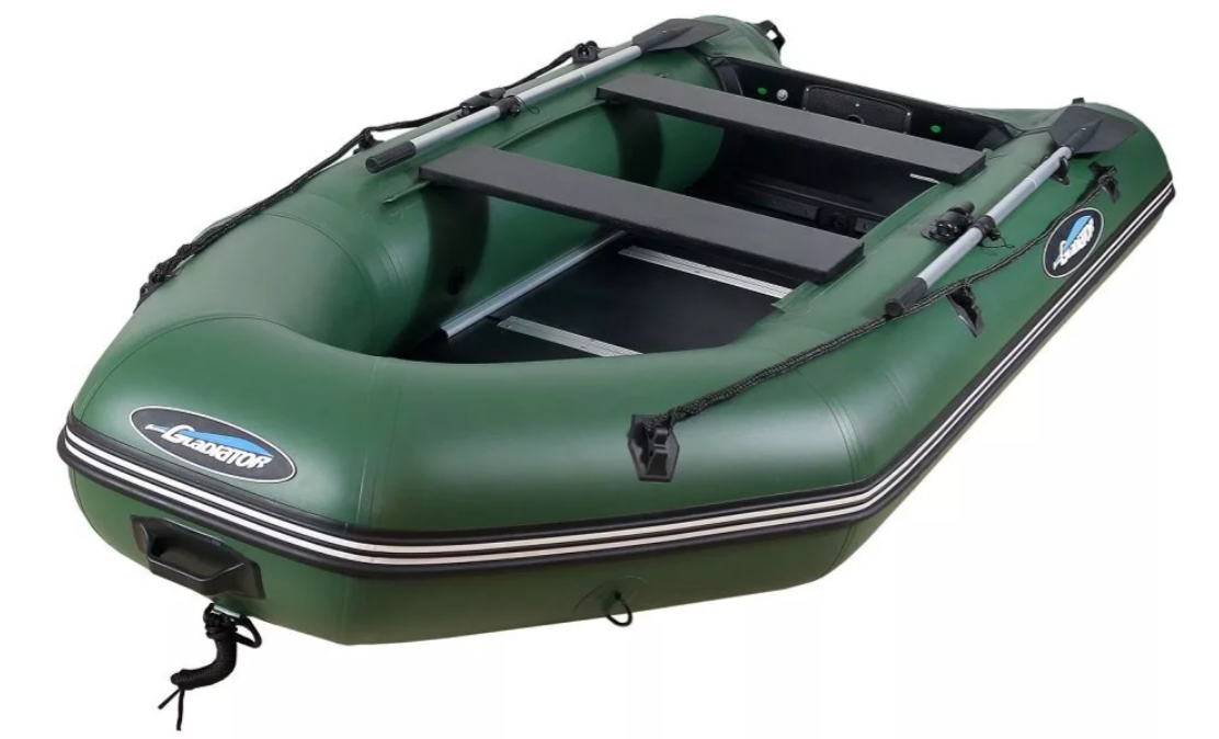 МОТОРНО-ГРЕБНАЯ ЛОДКА ПВХ GLADIATOR А 340 ТК С ФАНЕРНЫМ ПОЛОМ в Химках