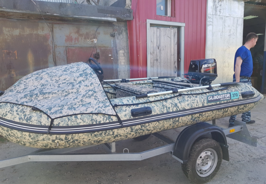 НАДУВНАЯ ЛОДКА GLADIATOR C370AL в Химках
