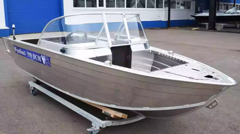 Алюминиевая лодка Wyatboat-390 DCM Увеличенный борт в Химках