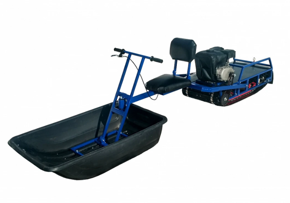 Мотобуксировщик толкач Альбатрос-XL8 с модулем. С фарой, тележки в Химках