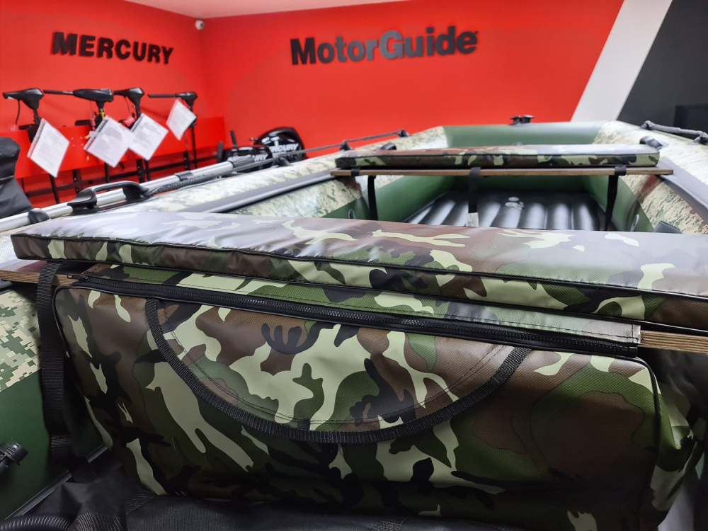 КОМПЛЕКТ МЯГКИХ НАКЛАДОК С СУМКОЙ ДЛЯ ЛОДОК 105Х20 КАМУФЛЯЖ в Химках