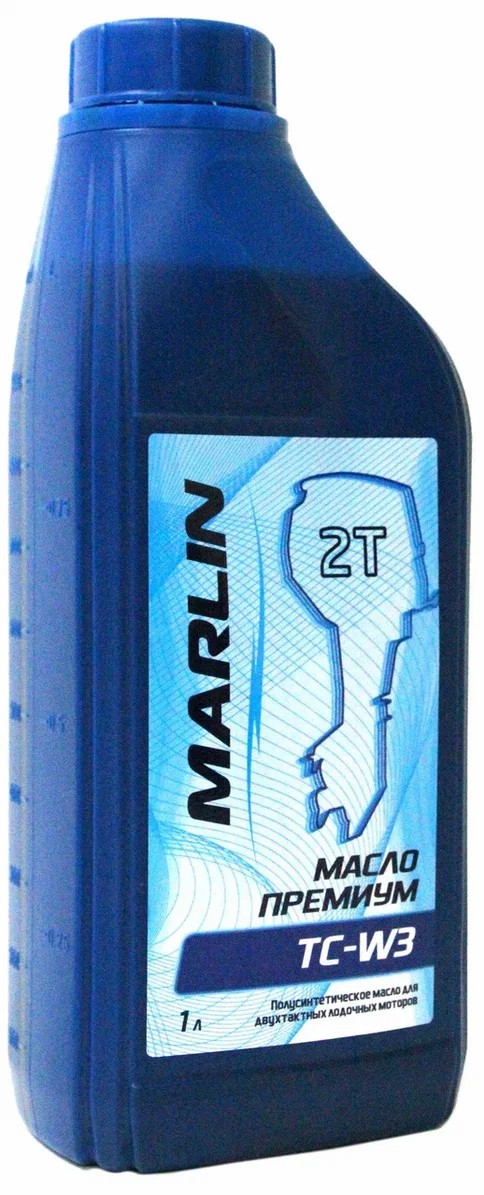 МАСЛО ПОЛУСИНТЕТИЧЕСКОЕ MARLIN ПРЕМИУМ 2Т, TC-W3, 1 ЛИТР в Химках