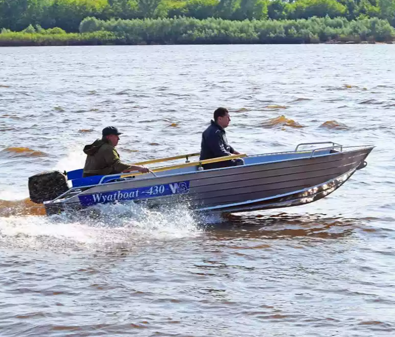 Алюминиевая лодка  Wyatboat-430М в Химках
