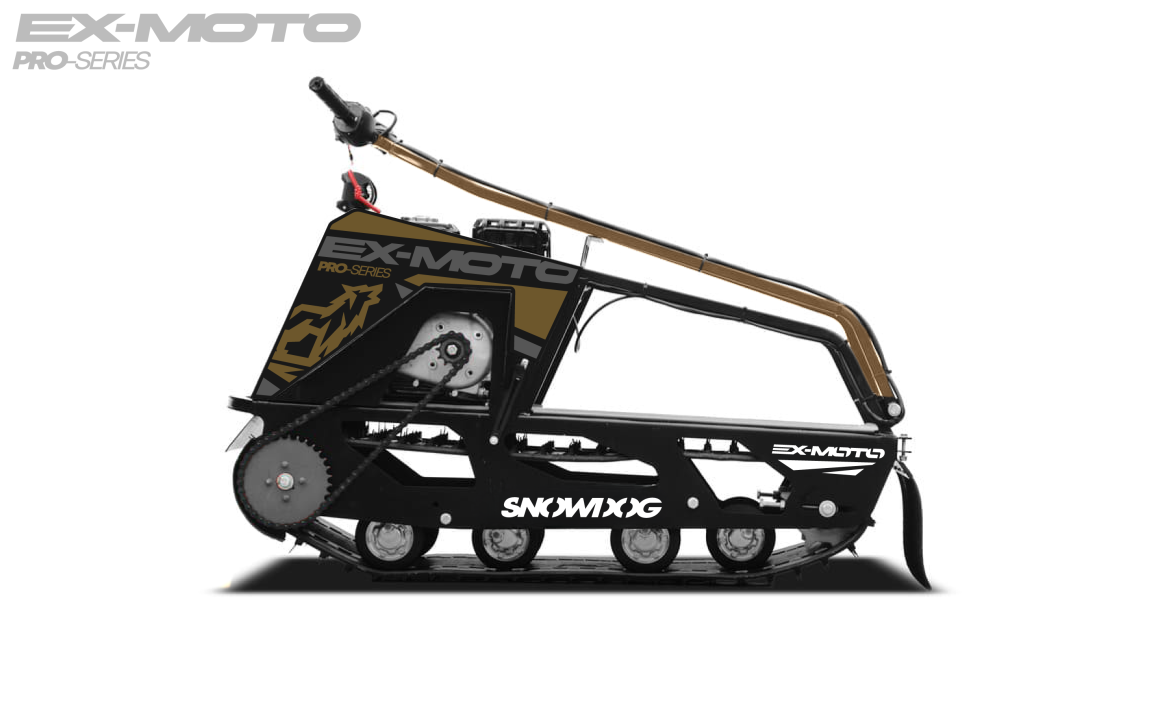 Мотобуксировщик EX-MOTO SNOWDOG S380 8л.с. в Химках