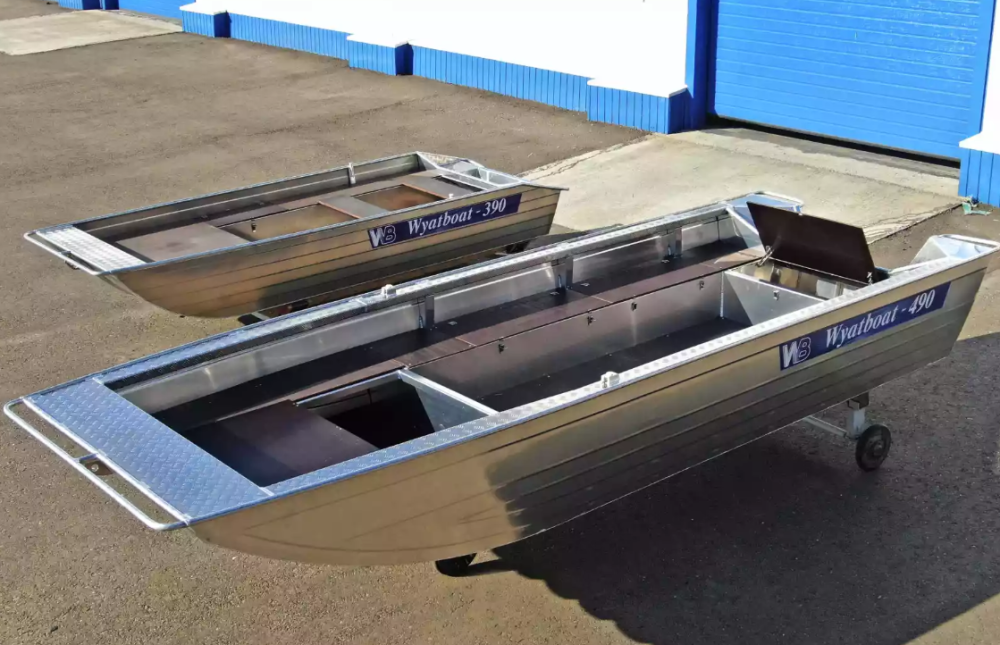 Алюминиевая лодка Wyatboat-490 Jonboat в Химках
