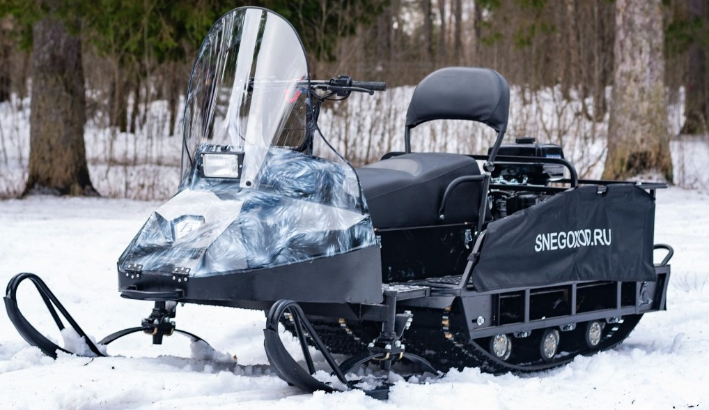 Миниснегоход Бурлак Егерь Экспедитор 15 л.с. , реверс, тормоз, капот белый в Химках