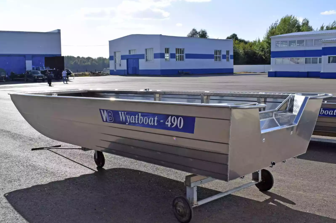 Алюминиевая лодка Wyatboat-490 Jonboat в Химках