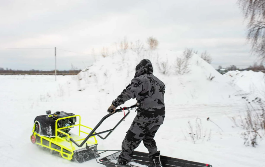 Мотобуксировщик Бурлак ХОЗЯИН-1 (капот ткань) в Химках