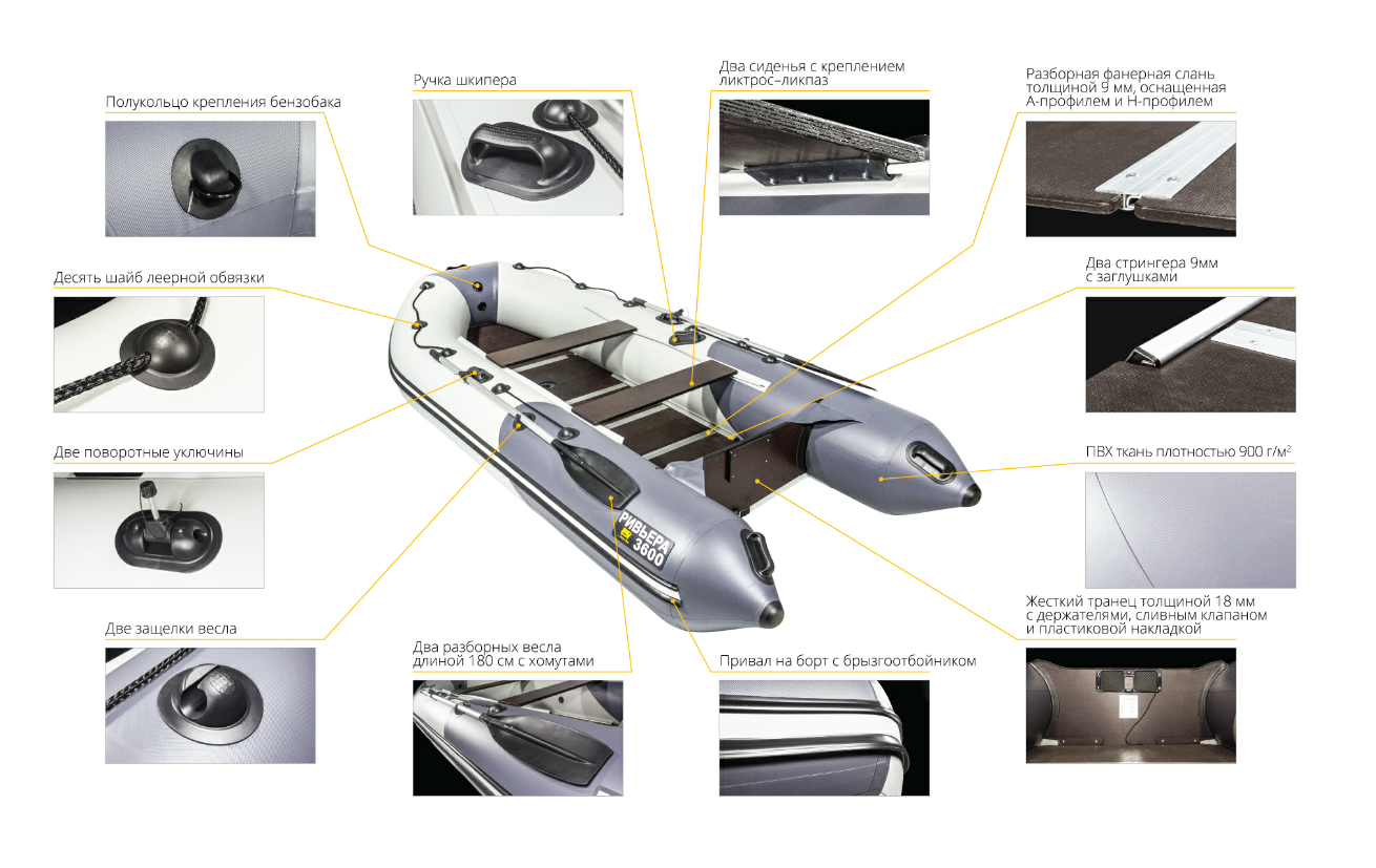 Лодка Ривьера Компакт 3600 СК в Химках