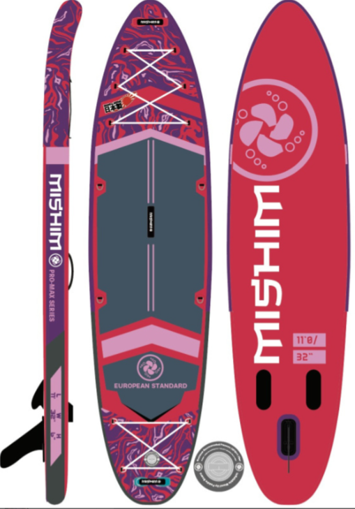 SUP (САП) Доска MISHIMO PRO-MAX Viva Magenta 10.8’ (330см) в Химках