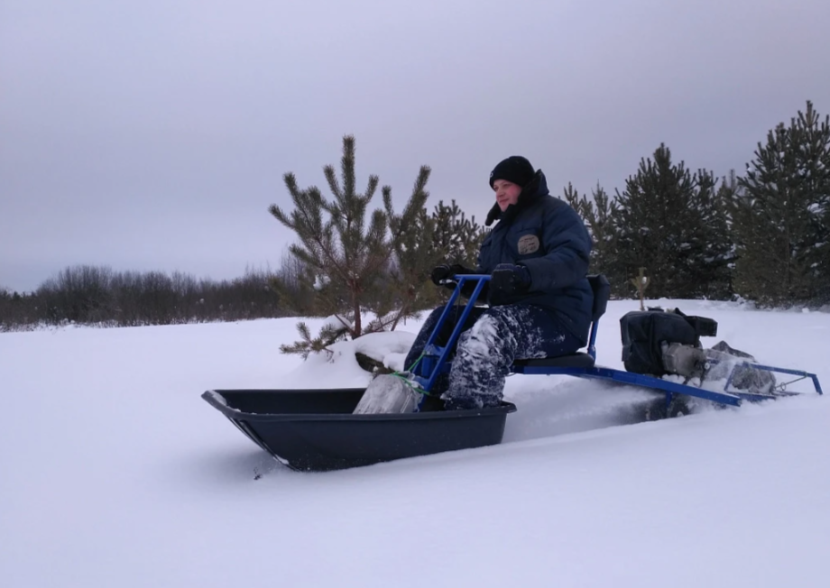 Мотобуксировщик толкач Альбатрос-XL8 с модулем. С фарой, тележки в Химках