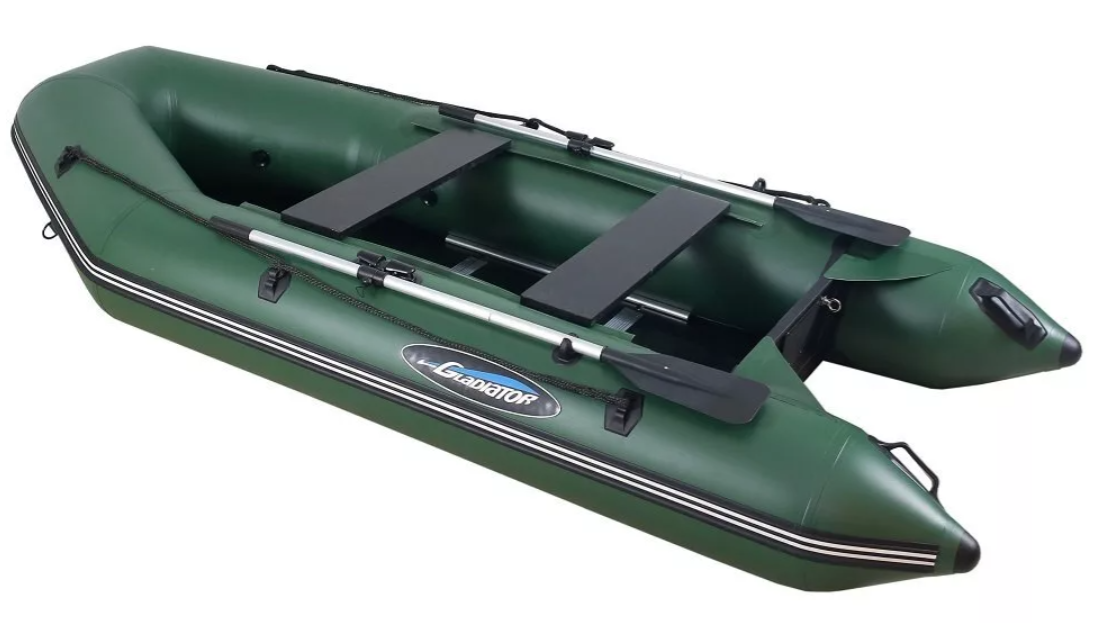 МОТОРНО-ГРЕБНАЯ ЛОДКА ПВХ GLADIATOR А 340 ТК С ФАНЕРНЫМ ПОЛОМ в Химках