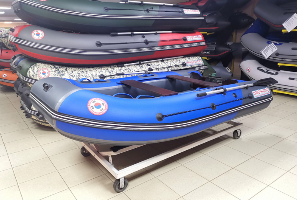 КОМПЛЕКТ Лодка MISHIMO PRO 350 + ЛОДОЧНЫЙ МОТОР MARLIN MP 9.9 (20) AMHS PRO в Химках