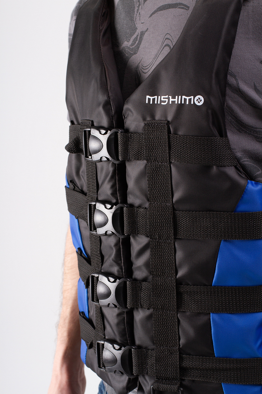 Жилет спасательный MISHIMO PRO Премиум качества Черно-синий в Химках