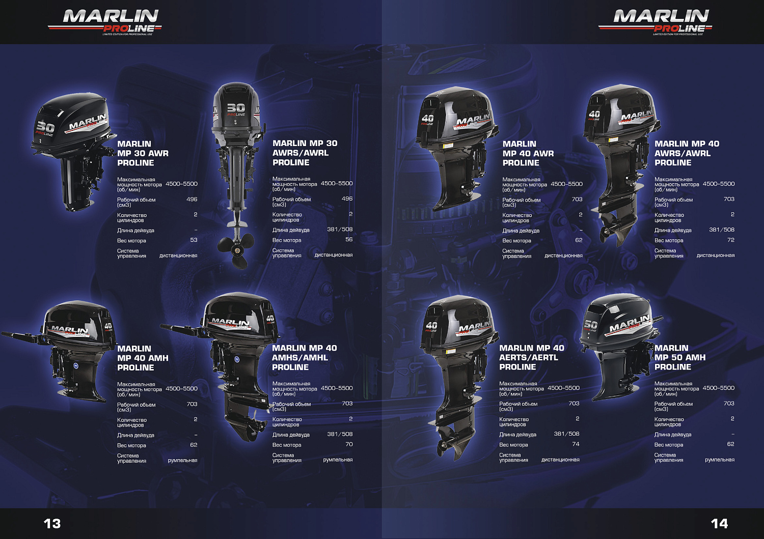 Лодочный мотор MARLIN PROLINE MP 50 AERTL в Химках