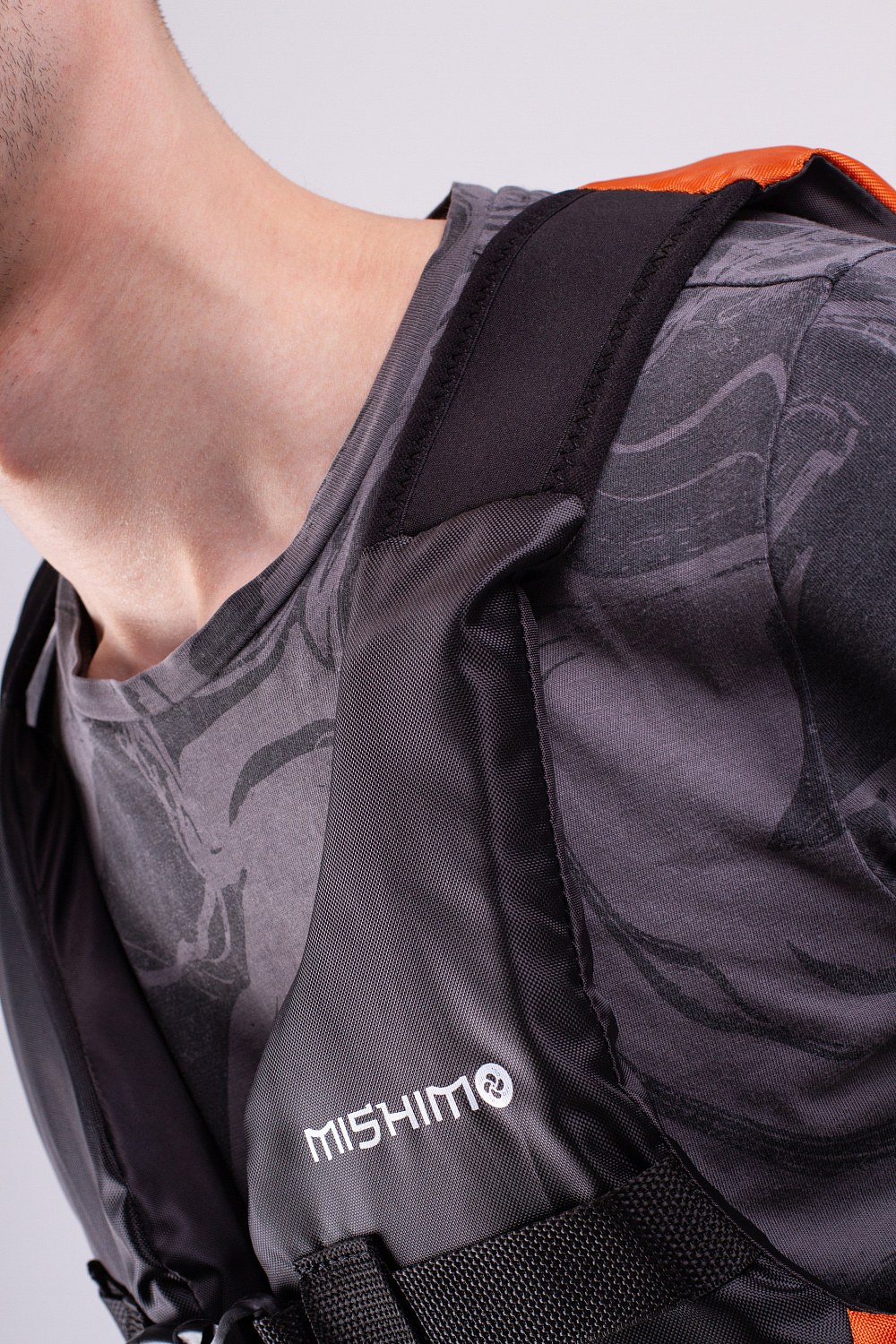 Жилет спасательный MISHIMO PRO Премиум качества Черно-оранжевый в Химках