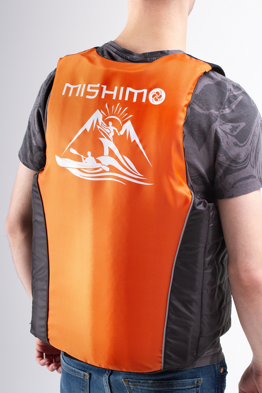 Жилет спасательный MISHIMO PRO Премиум качества Черно-оранжевый в Химках