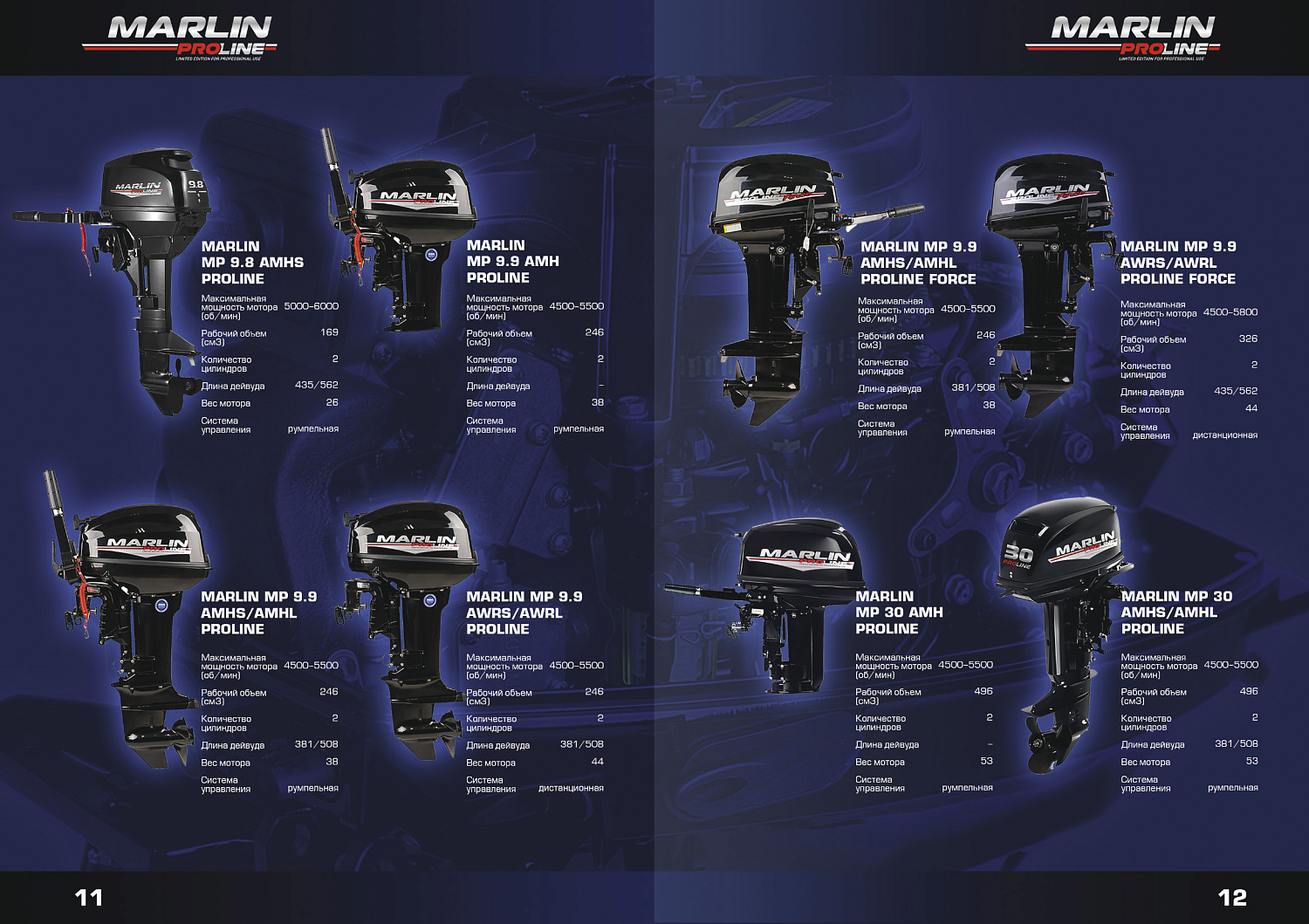 Лодочный мотор MARLIN PROLINE MP 50 AERTL в Химках